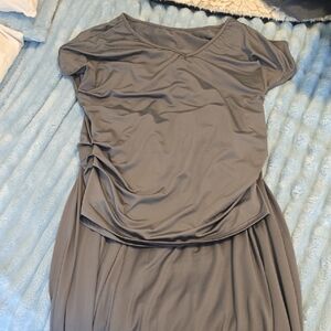 Elegant Gray Women's Dress